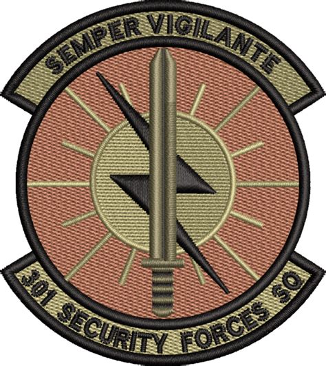 Security Forces Morale Patches Uniting Strength And Service