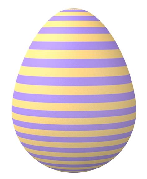 Premium Photo 3d Easter Egg Isolated On White Background