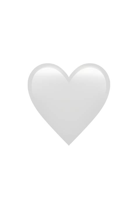 🤍 White Heart Emoji White Heart Emoji Emoji Stickers Iphone Heart Emoji