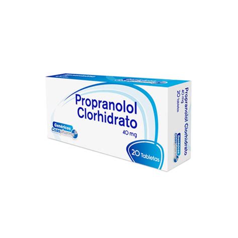 Drogas S S PROPRANOLOL 40 MG COASPHARMA CAJA X 20 TABS