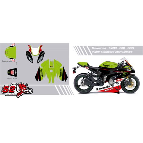 Kit déco personnalisable ZX10R Carénage selle