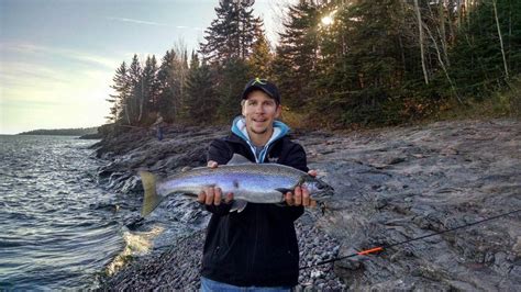 My First Steelhead Lake Superior Lake Fishing Lake Trip