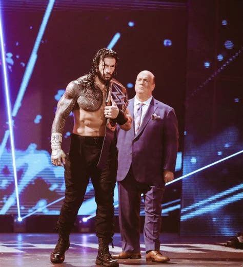 Universal Champion Roman Reigns With Paul Heyman Roman Reigns Reign