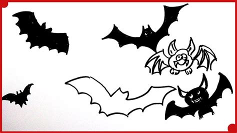 Como Dibujar Murcielagos de Halloween para Niños How to draw a