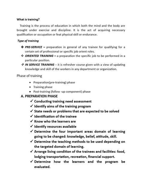 training    learning knowledge