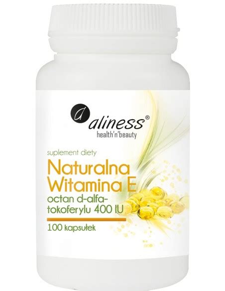 Aliness Naturalna Witamina E 400iu 100 Vege Kap