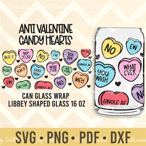 Anti Conversation Hearts Svg Etsy