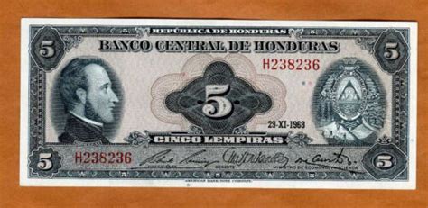 Honduras Lempiras P A Unc H First Date Ebay