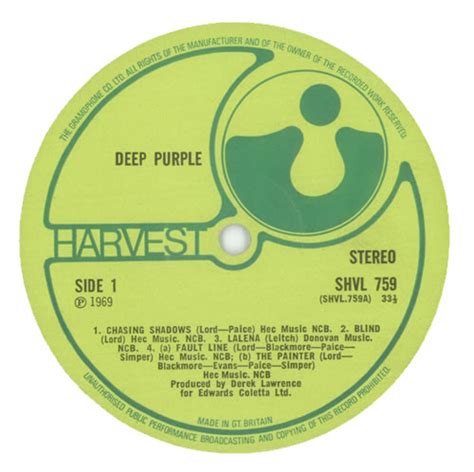 Deep Purple Deep Purple 1st Ex Uk Vinyl Lp Album Lp Record 95898