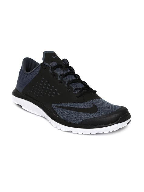 Buy Nike Men Grey & Black FS Lite Run 2 Running Shoes - 634 - Footwear ...