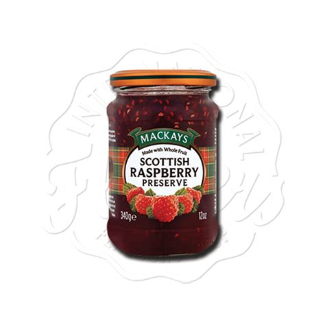 Mackays Scottish Raspberry Preserve G Flavers International