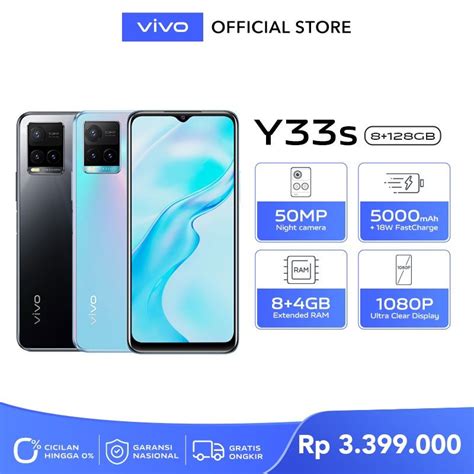 Jual HP VIVO Y33S Y 33 S RAM8 8 128 8GB 4GB EXTENDED RAM ROM INTERNAL