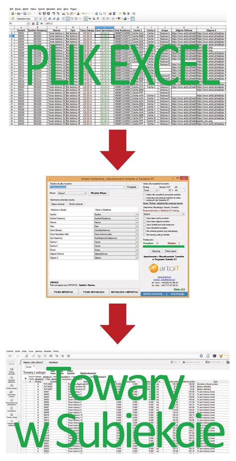 Subiekt Gt Import Towar W Z Xls Excela I Csv Zbiorczy Import I