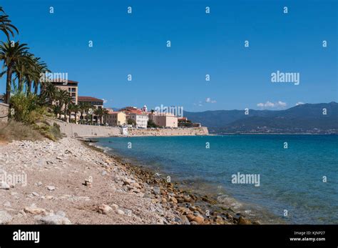 Corsica Skyline Of Ajaccio Famous City On The West Coast Of The