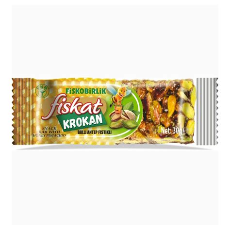 Fiskobirlik Fiskat Honey Pistachio Bar Ballı Antep Fıstıklı Krokan 3