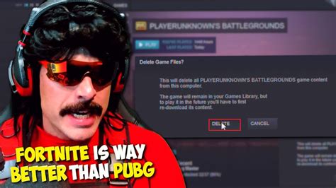 DrDisRespect Back On PUBG And UNINSTALLS After 2 Games Best Doc