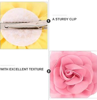 Frcolor Pack Of 20 Rose Flowers Hair Clip Hair Clip For Women Girls