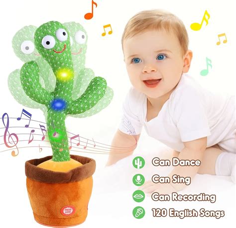 Dancing Cactus Talking Repeat Singing Sunny Cactus Toy 120 Pcs Songs