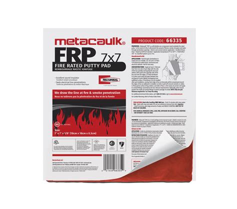 Metacaulk Fire Rated Putty Pads Ebuildingproducts