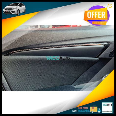 Honda Jazz Fit Gk Gk T A Rd Door Panel Lining Carbon Fiber Trim