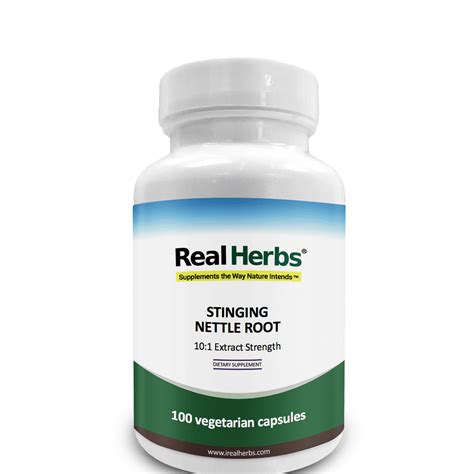 Real Herbs Stinging Nettle Root 10:1 Pure Extract 750mg (7500mg Raw ...