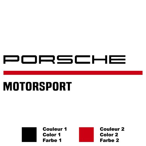 Porsche Motorsport Bicolor Sticker