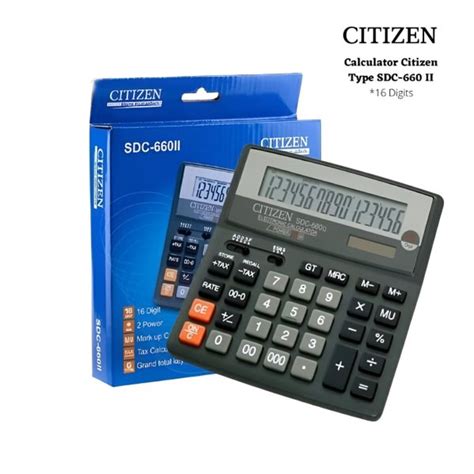 Jual Kalkulator Citizen SDC 660II 16 Digit Original Di Lapak Mitra