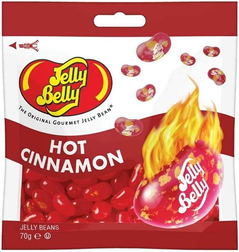 Jelly Belly Hot Cinnamon Jelly Beans Bag Original 70g Packs 4 Uk Grocery