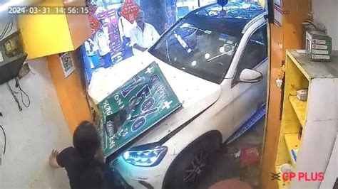 Watch Speeding Car Rams Into Popular Kachori Shop At Delhis Rajpur Road Accident Caught On