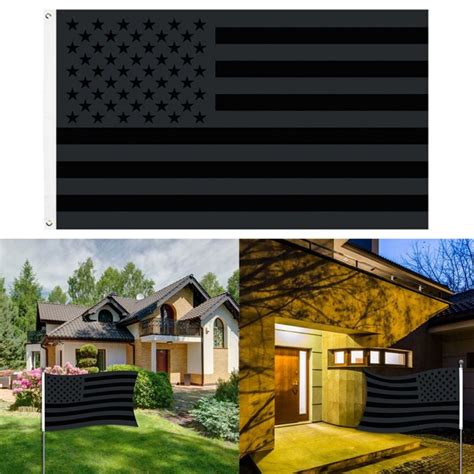 Black American Flag 3x5 Outdoor Indoor-double-sided Printing-black ...