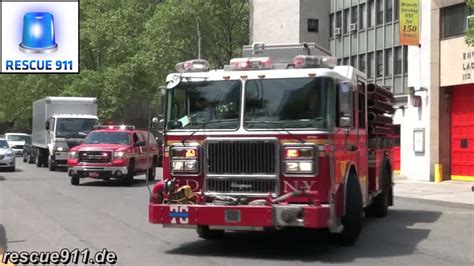 FDNY Full House Response Engine 76 Ladder 22 Battalion 11 YouTube