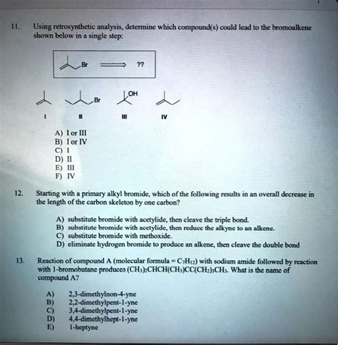 Solved Using Retrosynthetic Analysis Determine Which Compound S