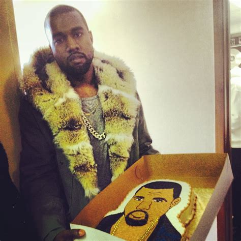 Happy Birthye Kanye West With His Kanye Cake Kanye