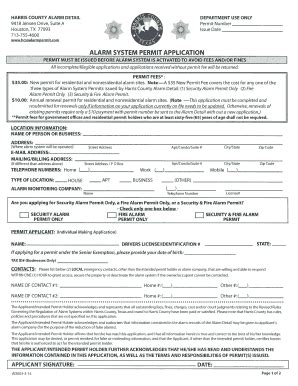 Tx Permit Harris Form Fill Out And Sign Printable Pdf