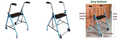 Supply Lightweight 2-Wheeled Folding Walker With Seat Wholesale Factory ...