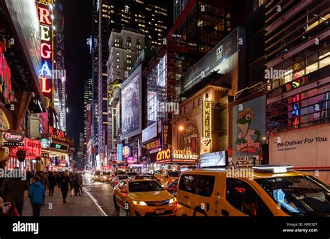 Night view of New York Stock Photo - Alamy