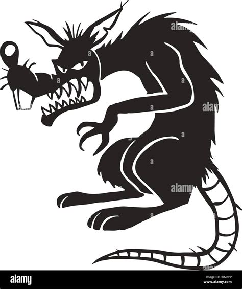 evil black rat cartoon illustration vector Stock Vector Image & Art - Alamy