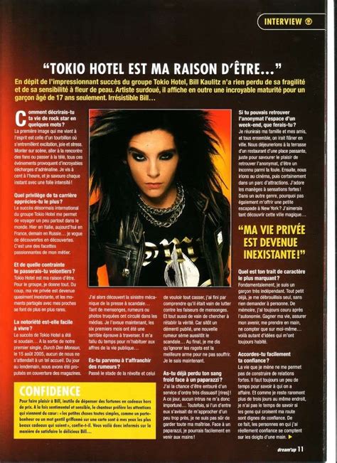 Tokio Hotel Interviews 丰♥: Interview With Bill Kaulitz - "Tokio Hotel ...