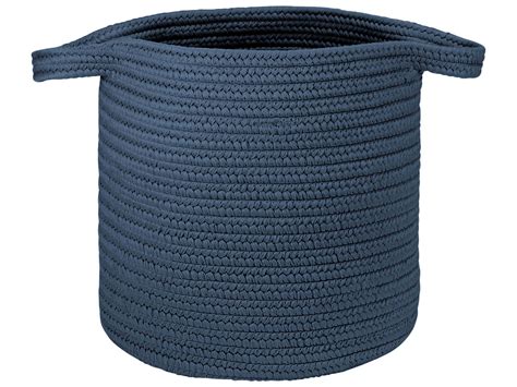 Colonial Mills Farm Braided Dusk Blue Storage Bin Ciry76hmprou