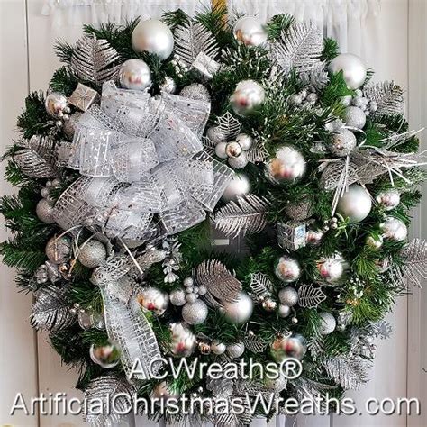 SILVER BELLS CHRISTMAS WREATH | ArtificialChristmasWreaths.com ...