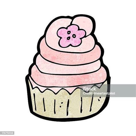 Cartoon Cupcake Stock Illustration Download Image Now Bizarre Cake Clip Art Istock