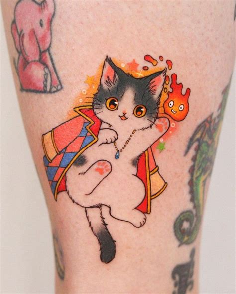 40 Best Tattoo Ideas To Inspire You Anime Tattoos Ghibli Tattoo Cat