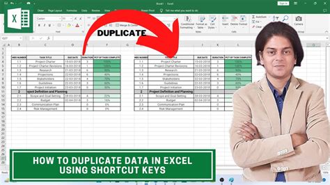 How To Duplicate Data In Excel Using Shortcut Keys Youtube