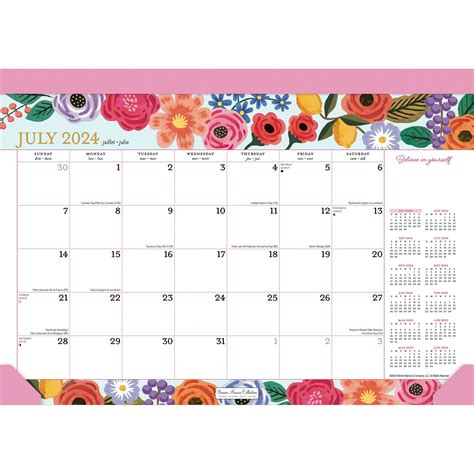 Bonnie Marcus Official X Inch Months Monthly Desk Pad