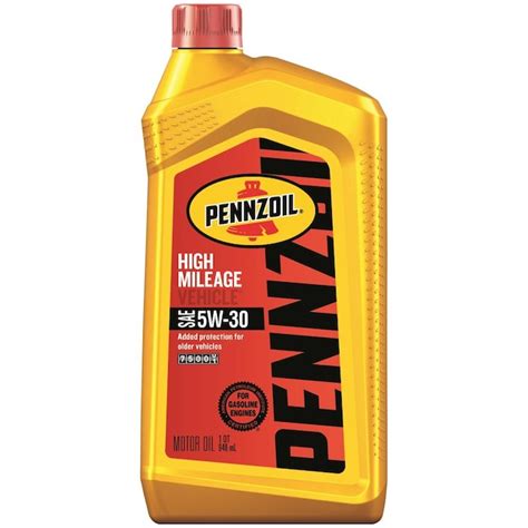 Pennzoil 1 Quart 5w 30 High Mileage Motor Oil Reduces Leaks