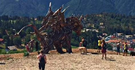 Bruciato Il Drago Di Vaia Era Un Simbolo Della Rinascita Ma Anche