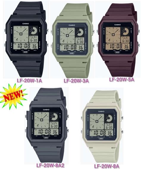 Casio LF 20W 1A Retro Vintage Series Twin Graph Digital Watch Women S