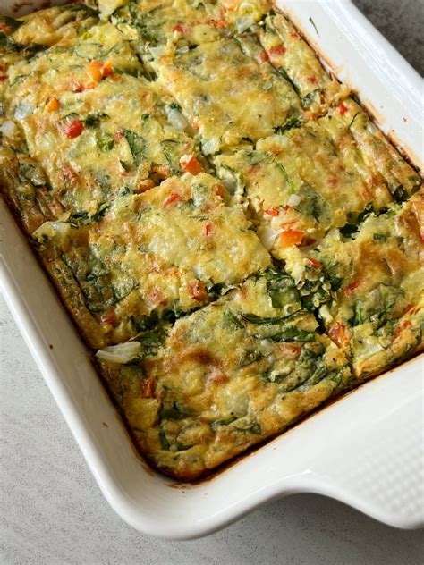 Veggie Egg Bake Something Nutritious