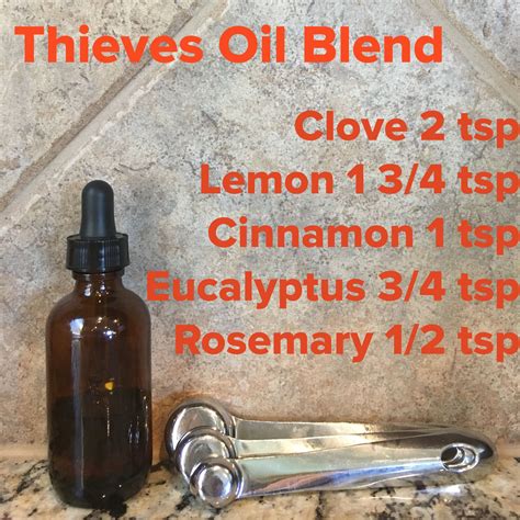 Thieves Oil Blend Measurements
