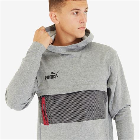 Puma Ftblnxt Casuals Hoody Grey Dawn Ebony Mens Clothing